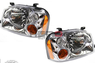 Pair Left & Right Head Lights Lamps For Nissan Navara D22 UTE 2001-2015 LH&RH
