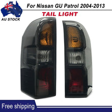 Pair Black Tail Lights Rear Lamps For Nissan GU Patrol Y61 Wagon 2004-2016
