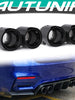 2X Carbon Steel Exhaust Tips for BMW M3 F80 M4 F82 F83 2014-2020 For BMW M3 M4 F80 F82 F83