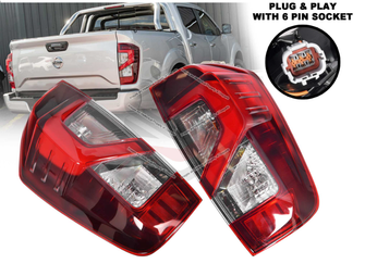 Pair LH+RH Tail Light Rear Lamp LED For Nissan Navara NP300 D23 2020-On