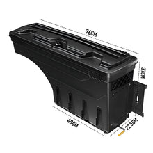 Lockable Rear Storage Box Toolbox Multiple Left Side For 2012-2020 Ford Ranger Ute Tub