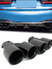 Black Exhaust Tips Muffler Tail Pipe fit for BMW G23 M440i G20 M340i G42 M240i 2020-2024