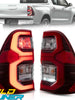 Red LED Tail Lights Rear Lamp For Toyota Hilux SR5 2015-2020