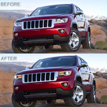 Projector LED Headlights For 2011-2013 Jeep Grand Cherokee W/Blue-Animation