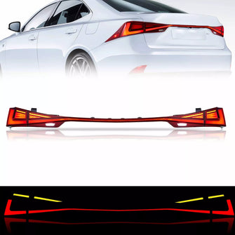 Red LED Tail Lights For 2014-2019 Lexus IS250 300h 350F Start-up&Sequential Set