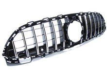 Black/Chrome GTR Style Front Grille Grill For 2022-2023 Mercedes C-Class W206 AMG Sport fg156
