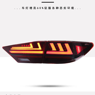 LED Tail Lights Rear Lamps Assembly DRL Brake Lights for Lexus ES 2013-2018