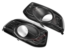 Pair LH+RH Fog Light Bezel Cover Black For Ford Falcon FG Series 2 MKII G6 2011-2014