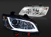 Pair for 2006-2010 Holden Commodore VE Series 1 Projector LED DRL Headlights Front Lamps Chrome