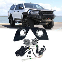 LED DRL Fog Light Cover + Switch for Toyota Hilux N80 2015 - 2018 Workmate SR SR5