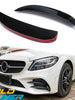 Glossy Black Front Bumper Flaps Vents Canards For Mercedes Benz W205 C43 AMG 2019-2021 pz12