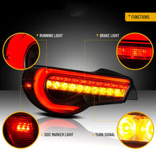 Smoked/Red LED Tail Lights For Toyota GT 86 / SUBARU BRZ / Scion FR-S 2013-2020 Rear Lamps w/ Sequential