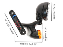 4.5'' Auxiliary LED Spot Fog Light Fit (Black Housing + Chrome Lamp) For Harley Street Glide 1994-2023