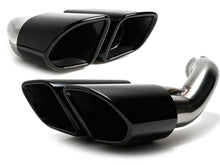 Square Exhaust Pipe Tips Black fit for Porsche Cayenne Base 2015 2016 2017 2018