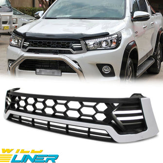 Chrome Front Grille w/ LED DRL for Toyota Hilux N80 SR5 Workmate 2015 - 2018