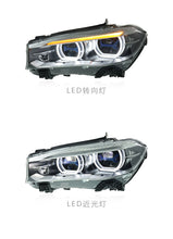 LED Front Headlights Lens Assembly for BMW X5-F15 2014-2018