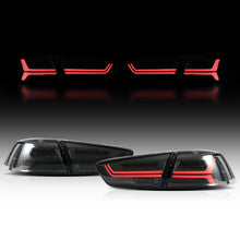 Smoked LED Tail Lights For 2008-2017 Mitsubishi Lancer CJ CF EVO X Sedan Rear Lamps