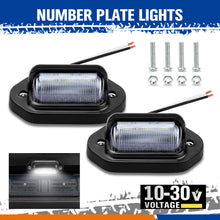 2PCS 3 LED License Number Plate Light Lamps for Truck SUV Trailer Lorry 12-30V