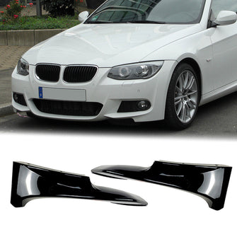 Gloss Black Front Bumper Splitter For BMW 3-Series E92/E93 Coupe M Sport 2009-2011