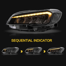 Clear LED Headlights Reflector For 2015-2021 Subaru WRX / WRX STI Sequential Indicator L+R