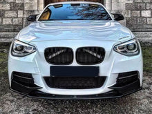 Gloss Black Front Bumper Splitter For BMW 1-Series F20/F21 M Sport 2012-2014