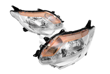 Pair LH+RH Head Light Headlights w/ Silver Lower Bezel For Mitsubishi Triton MQ GLX 2015-2018