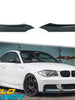Glossy Black Front Bumper Splitters Bodykits For BMW 1-Series E82 M Sport 2007-2013