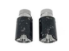 65mm Inlet Forged Carbon Steel Exhaust Tips Muffler Tailpipes Pair