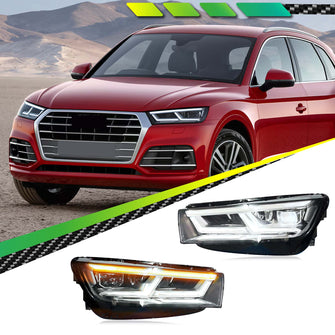 LED Headlights Assembly Turn Signal Front Lamps DRL for Audi Q5 2018-2020