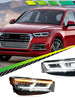 LED Headlights Assembly Turn Signal Front Lamps DRL for Audi Q5 2018-2020