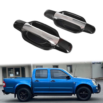 Pair Outer Rear Door Handle Chrome For Holden Rodeo RA 2003-2008 Colorado RC 2008-2012 Isuzu DMax