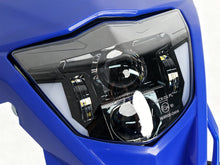 LED Headlight w/ Blue Fairing For Yamaha WR250F WR450F 2008-2025 2026 Hi-Lo Beam
