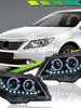 For Toyota Camry 2010-2011 LED DRL Headlights Assembly w/ Dynamic Turn Light