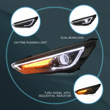 LED Headlights For 2015 2016-2018 Ford Focus Turn Signal W/Sequence Indicator