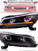 Pair LED Demon Eye HeadLights For Honda Accord 2008-2012 W/Sequential L+R