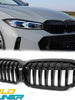 For 2023+ BMW 3-Series G20 Sedan Gloss Black Front Kidney Grille Grill