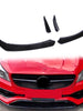 4Pcs Gloss Black Front Bumper Lip Splitters For Mercedes Benz W117 CLA AMG Sport Pack 2017-2019 pz72
