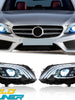 Maybach Style LED Headlights For 2015-2021 Mercedes C-Class W205 W/Blue DRL