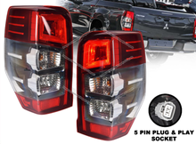 Pair LH+RH Tail Light Rear Lamp LED For Mitsubishi Triton MR 2018-2023 GLX