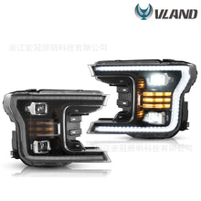 LED Headlights Assembly for Ford F-150 F150 2018-2020 Black Housing Front-Lights