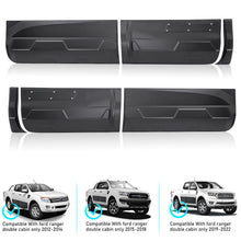 Side Door Body Cladding Black Molding Guard For Ford Ranger PX PX2 PX3 2012-2022