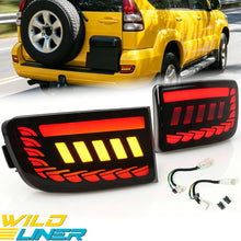 2pcs Smoke LED Rear Bumper Tail Light for Toyota Land Cruiser Prado LC120 J12 02-10