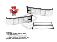 Pair LH+RH Tail Light Lamps (Full Clear) for Holden Commodore VK Sedan Calais 1984 1985 1986