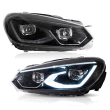 Full LED Headlights With Start-up Animation for Golf MK6 TSI TDI w/ Sequential 2009-2013