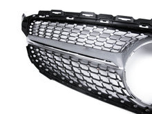 Silver Diamond Front Grille for Mercedes W205 S205 C205 A205 2015-2018 w/o Camera pz127