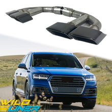 Square Black Exhaust Tips For Audi Q7 2016–2019 Diesel Models (3.0 TDI / 4.2 TDI)