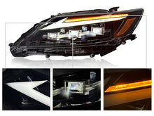 Pair LED Headlights for 2013-2015 Lexus ES300h ES350 w/ Sequential Turn Signal
