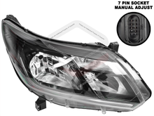 RH Right Hand Head Light Front Lamp (Black) For Holden Colorado RG 2016~2020 LT LS LS-X