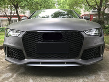 Gloss Black Front Grille Honeycomb Grill for 2016-2018 Audi A7 C7 S7 fg46