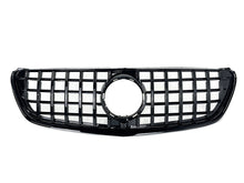 All Black GT R Front Grill for Mercede V-Class W447 2015-2020 Pre-LCI